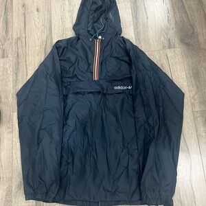 Adidas Men's Navy Windbreaker with Hood